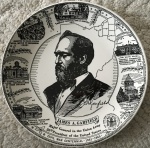 Plate Ceramic James A. Garfield